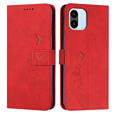 Leather Case Stands Flip Cover Holder Y03X for Xiaomi Redmi A2 Plus Red