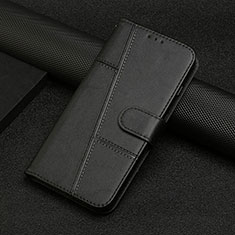 Leather Case Stands Flip Cover Holder Y04X for Google Pixel 6 5G Black