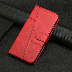 Leather Case Stands Flip Cover Holder Y04X for Google Pixel 6 5G Red