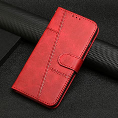 Leather Case Stands Flip Cover Holder Y04X for Google Pixel 6 Pro 5G Red