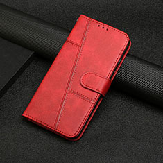 Leather Case Stands Flip Cover Holder Y04X for Oppo Reno10 Pro+ Plus 5G Red