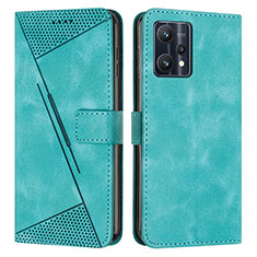 Leather Case Stands Flip Cover Holder Y04X for Realme V25 5G Green