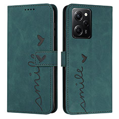 Leather Case Stands Flip Cover Holder Y04X for Xiaomi Poco X5 Pro 5G Green