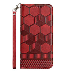 Leather Case Stands Flip Cover Holder Y05B for Samsung Galaxy A13 5G Red