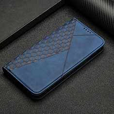 Leather Case Stands Flip Cover Holder Y05X for Google Pixel 6a 5G Blue