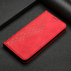 Leather Case Stands Flip Cover Holder Y05X for Google Pixel 6a 5G Red