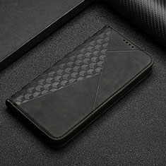 Leather Case Stands Flip Cover Holder Y05X for Google Pixel 7 5G Black