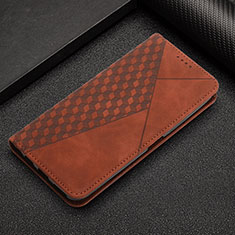 Leather Case Stands Flip Cover Holder Y05X for Google Pixel 7 5G Brown