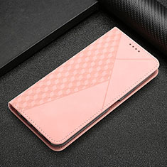 Leather Case Stands Flip Cover Holder Y05X for Google Pixel 7 Pro 5G Rose Gold