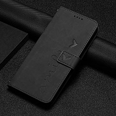 Leather Case Stands Flip Cover Holder Y06X for Google Pixel 7 Pro 5G Black