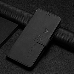 Leather Case Stands Flip Cover Holder Y06X for Xiaomi Poco F5 5G Black