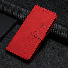 Leather Case Stands Flip Cover Holder Y06X for Xiaomi Poco F5 5G Red