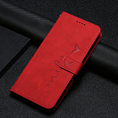 Leather Case Stands Flip Cover Holder Y06X for Xiaomi Redmi Note 12 Explorer Red