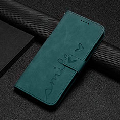 Leather Case Stands Flip Cover Holder Y06X for Xiaomi Redmi Note 12 Turbo 5G Green