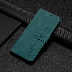 Leather Case Stands Flip Cover Holder Y06X for Xiaomi Redmi Note 12S Green