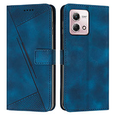 Leather Case Stands Flip Cover Holder Y07X for Motorola Moto G Stylus (2023) 4G Blue