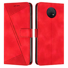 Leather Case Stands Flip Cover Holder Y07X for Nokia G10 Red