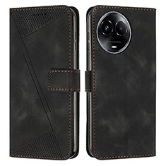 Leather Case Stands Flip Cover Holder Y07X for Realme V50 5G Black