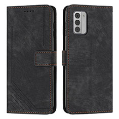 Leather Case Stands Flip Cover Holder Y08X for Nokia G310 5G Black