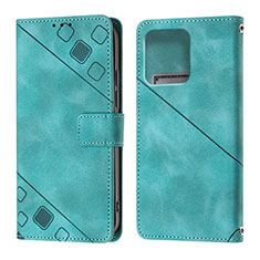 Leather Case Stands Flip Cover Holder YB1 for Motorola Moto Edge Plus (2023) 5G Green