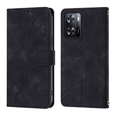 Leather Case Stands Flip Cover Holder YB1 for Oppo A57e Black