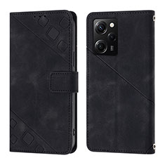 Leather Case Stands Flip Cover Holder YB3 for Xiaomi Poco X5 Pro 5G Black