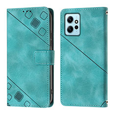 Leather Case Stands Flip Cover Holder YB3 for Xiaomi Redmi Note 12 4G Green