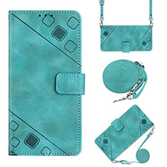 Leather Case Stands Flip Cover Holder YB4 for Xiaomi Mi 12 Lite NE 5G Green