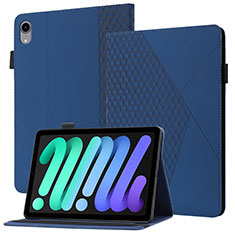 Leather Case Stands Flip Cover Holder YX1 for Apple iPad Mini 6 Blue