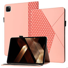 Leather Case Stands Flip Cover Holder YX1 for Apple iPad Pro 11 (2021) Rose Gold