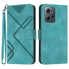 Leather Case Stands Flip Cover Holder YX1 for Xiaomi Redmi Note 12 4G Green