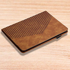 Leather Case Stands Flip Cover Holder YX2 for Apple iPad 10.2 (2021) Brown