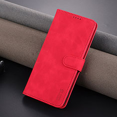 Leather Case Stands Flip Cover Holder YZ1 for Huawei Honor 80 5G Red