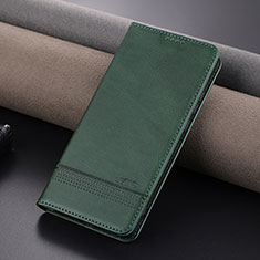 Leather Case Stands Flip Cover Holder YZ1 for Oppo K11 5G Green