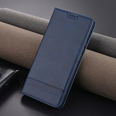 Leather Case Stands Flip Cover Holder YZ1 for Xiaomi Redmi Note 13 Pro+ Plus 5G Blue