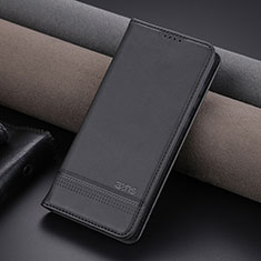 Leather Case Stands Flip Cover Holder YZ2 for Huawei P60 Black