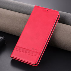 Leather Case Stands Flip Cover Holder YZ2 for Oppo Reno10 Pro 5G Hot Pink