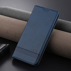 Leather Case Stands Flip Cover Holder YZ2 for Xiaomi Mi 13T Pro 5G Blue