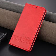 Leather Case Stands Flip Cover Holder YZ2 for Xiaomi Mi 14 5G Hot Pink