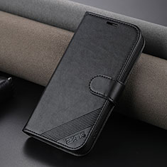 Leather Case Stands Flip Cover Holder YZ3 for Apple iPhone 14 Pro Black