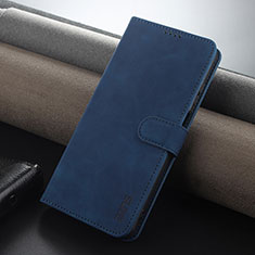 Leather Case Stands Flip Cover Holder YZ3 for Huawei Nova Y91 Blue