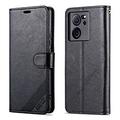 Leather Case Stands Flip Cover Holder YZ3 for Xiaomi Redmi K60 Ultra 5G Black