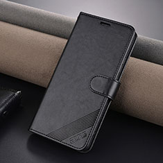 Leather Case Stands Flip Cover Holder YZ3 for Xiaomi Redmi Note 13 Pro 5G Black