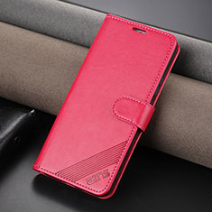 Leather Case Stands Flip Cover Holder YZ4 for Huawei Nova 11 Pro Hot Pink