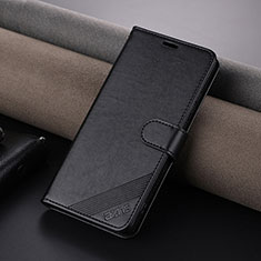 Leather Case Stands Flip Cover Holder YZ4 for Oppo K11 5G Black