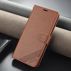 Leather Case Stands Flip Cover Holder YZ4 for Xiaomi Mi 13T Pro 5G Brown