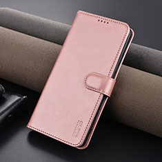 Leather Case Stands Flip Cover Holder YZ5 for Xiaomi Mi 13T 5G Rose Gold