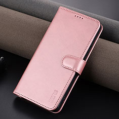 Leather Case Stands Flip Cover Holder YZ6 for Oppo A78 4G Rose Gold