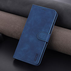 Leather Case Stands Flip Cover Holder YZ6 for Oppo Reno9 5G Blue