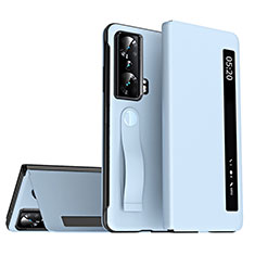 Leather Case Stands Flip Cover Holder ZL2 for Huawei Honor Magic Vs Ultimate 5G Sky Blue